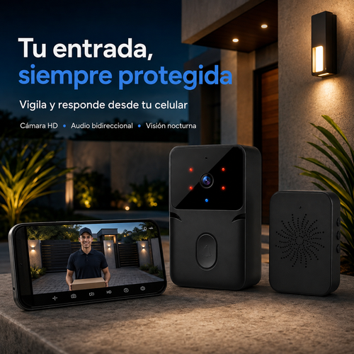 Timbre inteligente inalámbrico WIFI con cámara