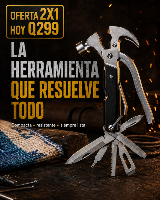 Martillo Multifuncional 18 en 1 - Oferta 2x1